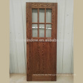 Puerta de granero de cristal del interior de las puertas deslizantes de madera del parte movible barato de la parrilla para la decoración